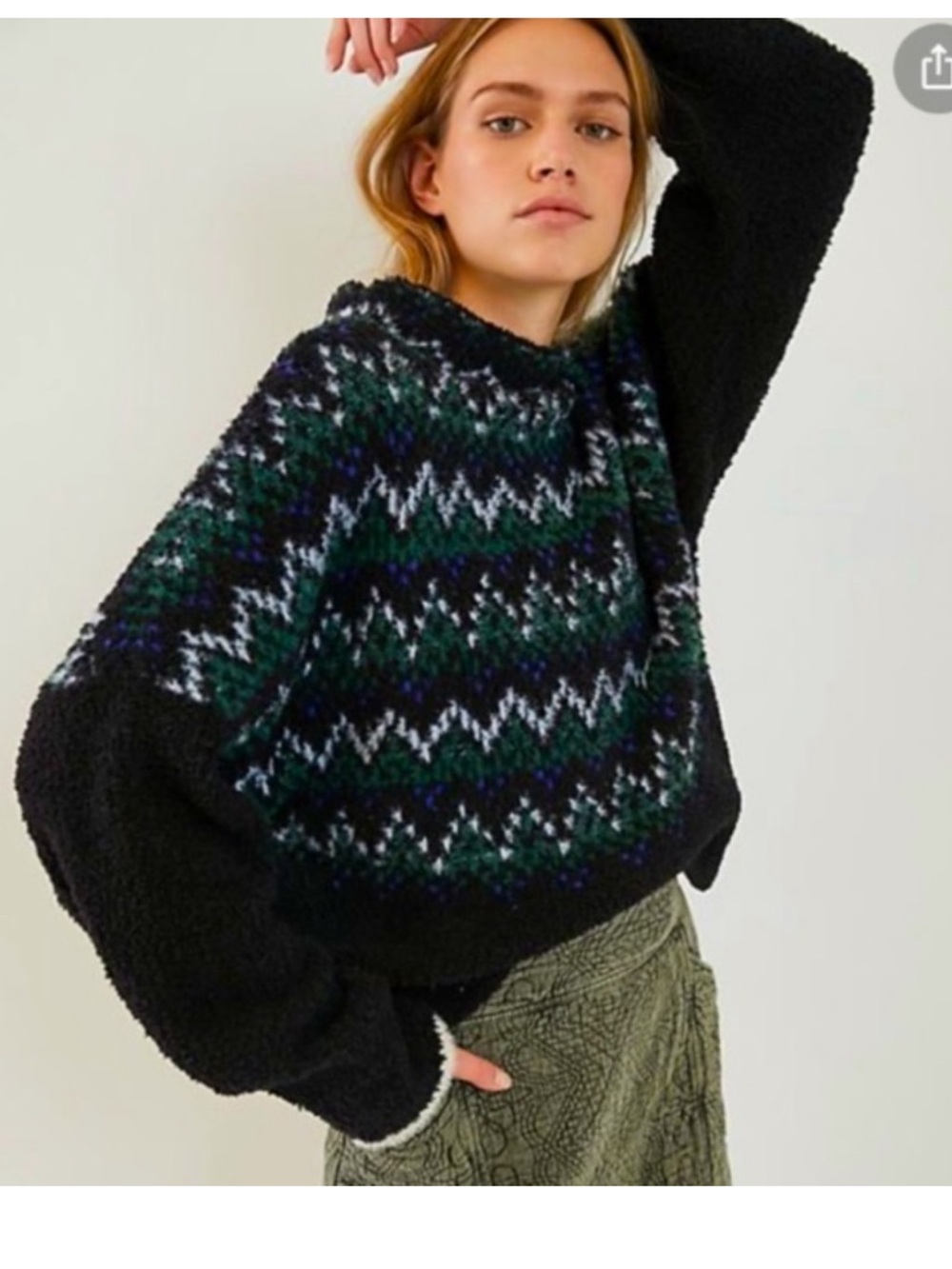 Anthropologie Fair Isle Pilcro and the Letterpress Selene Sweater Size
XL